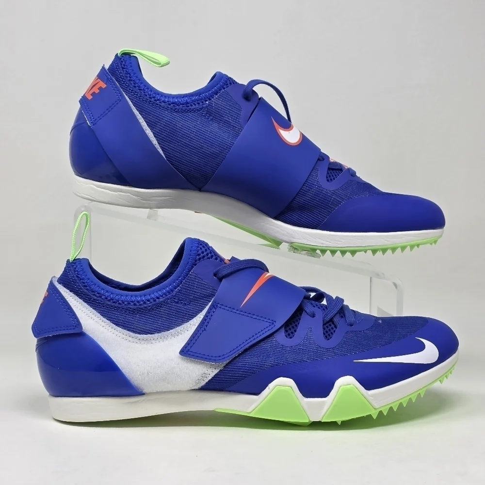 Nike Pole Vault Elite Track & Field Spikes Men's Size 8.5 Blue AA1204-400 NEW